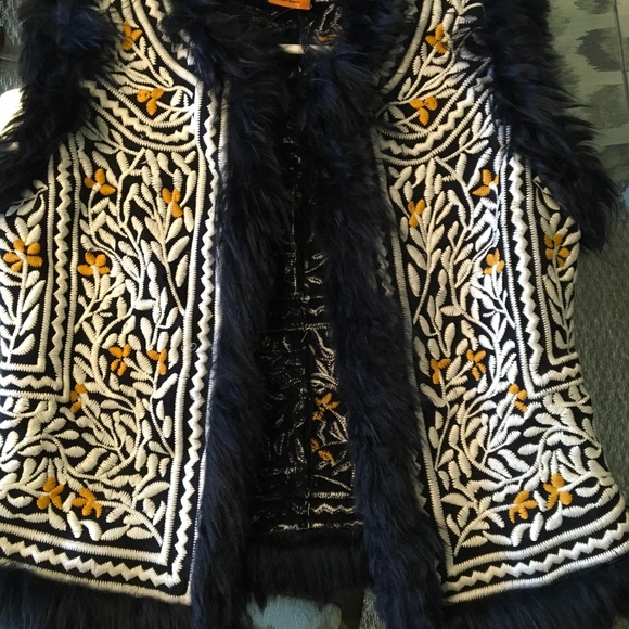 Tory Burch Embroidered Vest - Picture 1 of 6